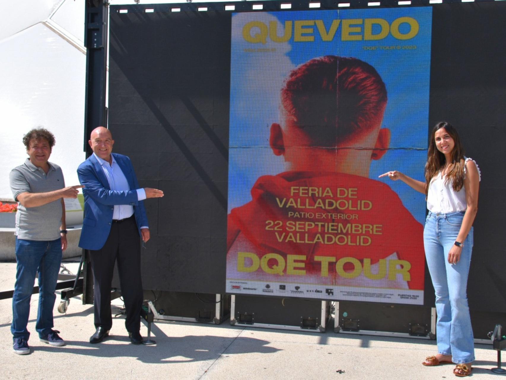 Anuncio del concierto de Quevedo en Valladolid
