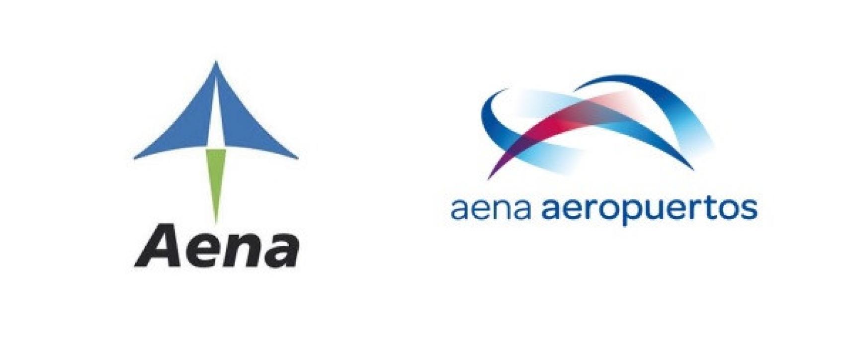 Logos antiguos de Aena.