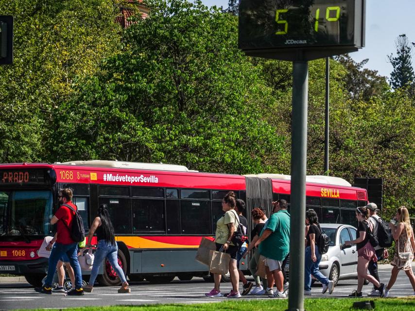 Termómetro en Sevilla que marca 51 grados