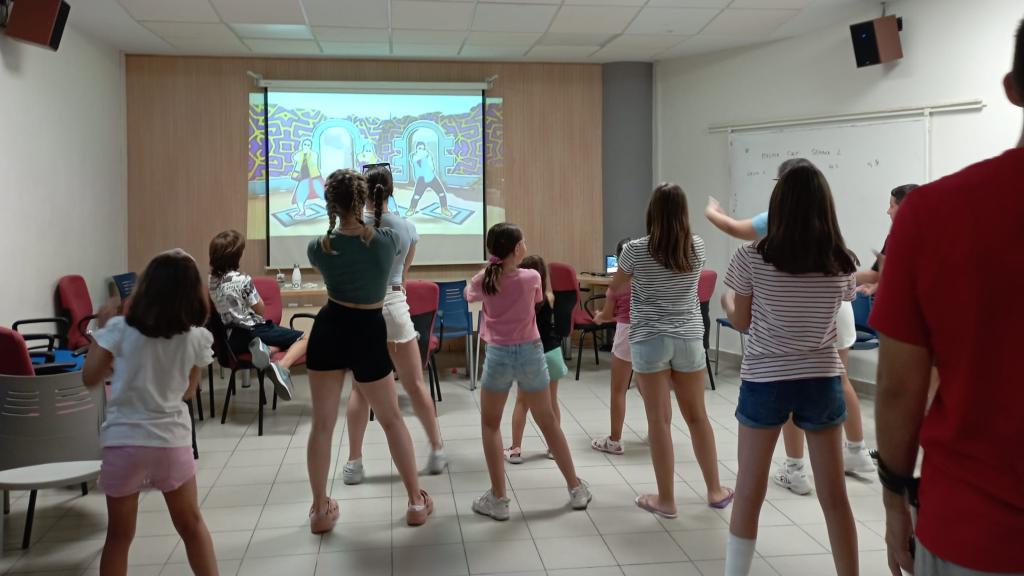 Varios niños en el Campus de Verano de Alicante, en imagen de archivo.