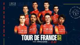 El equipo de Ineos para el Tour de Francia 2023.