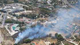 Declarado un incendio forestal en San Pedro de Alcántara (Málaga)