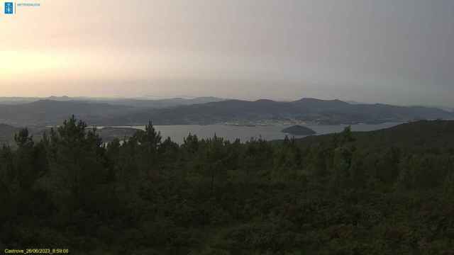 Cámara meteorológica en el monte Castrove, en Poio (Pontevedra).