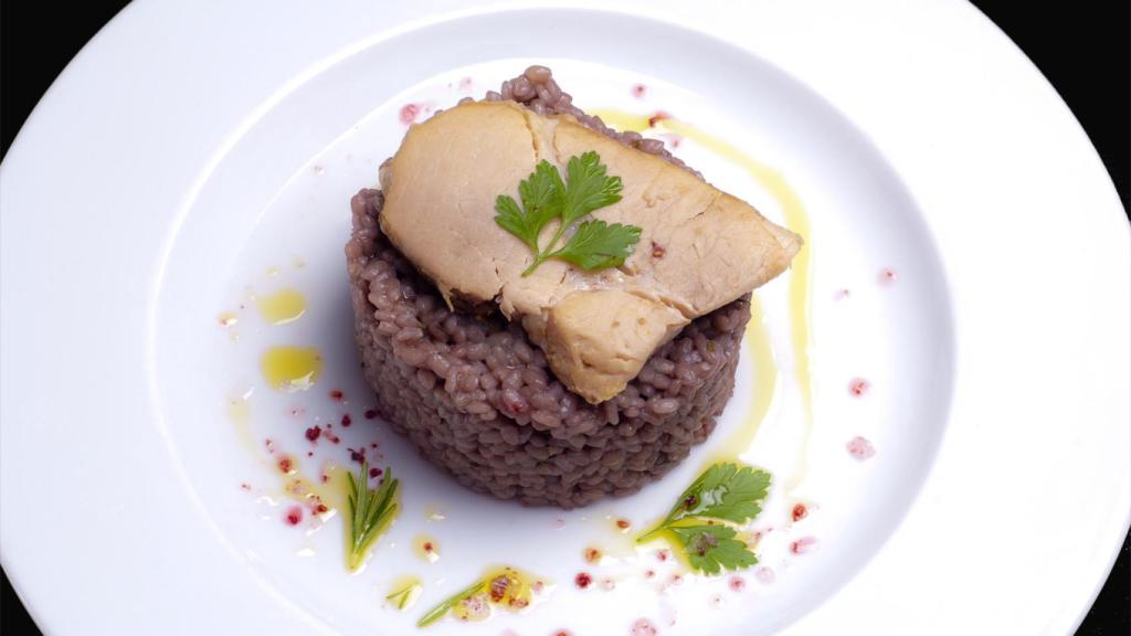 Risotto de tunos indios con queso de cañizo