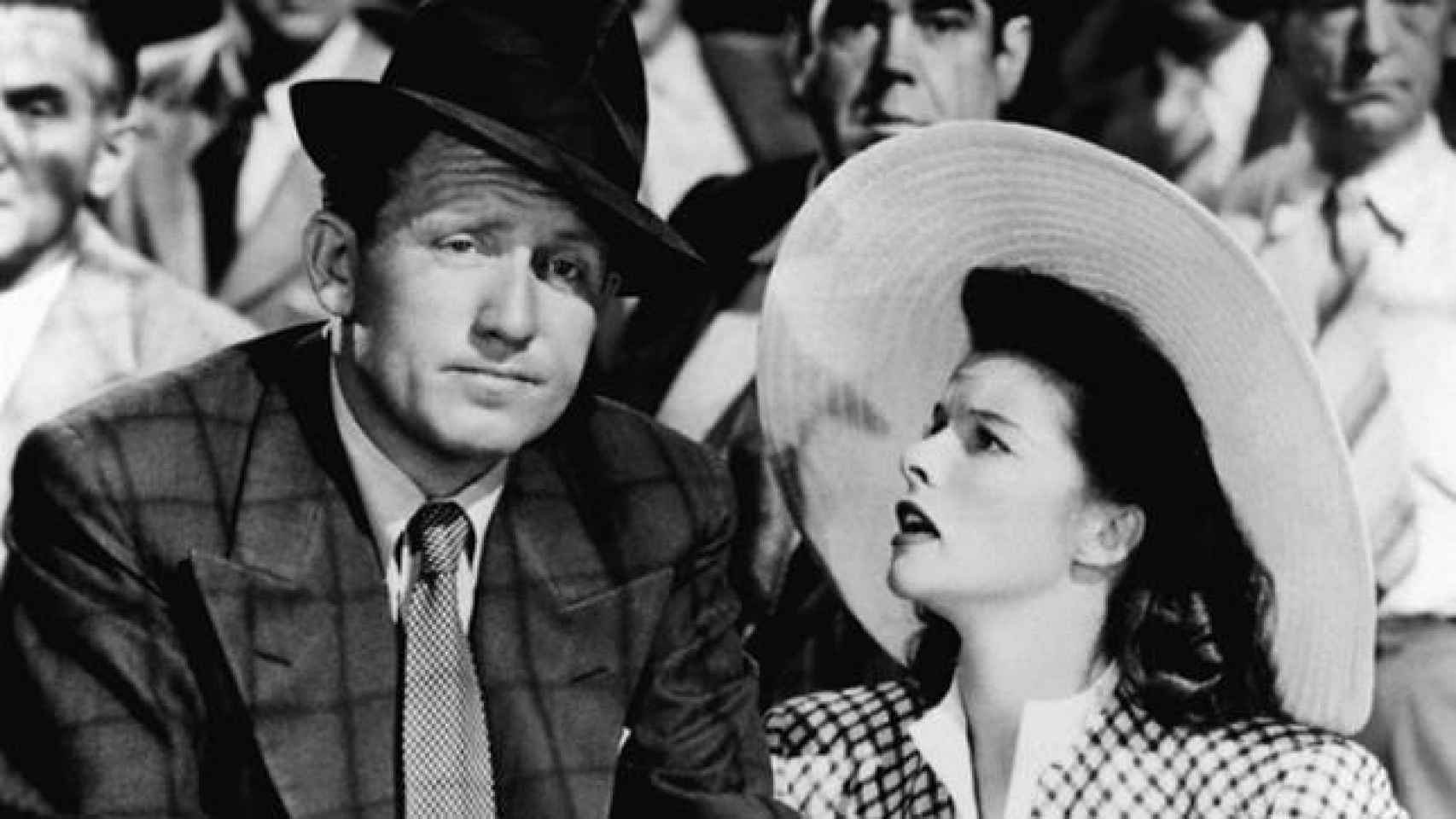 Spencer Tracy y Katharine Hepburn en 'La mujer del año'