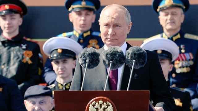 El presidente ruso, Vladímir Putin, este martes en un acto en Moscú.