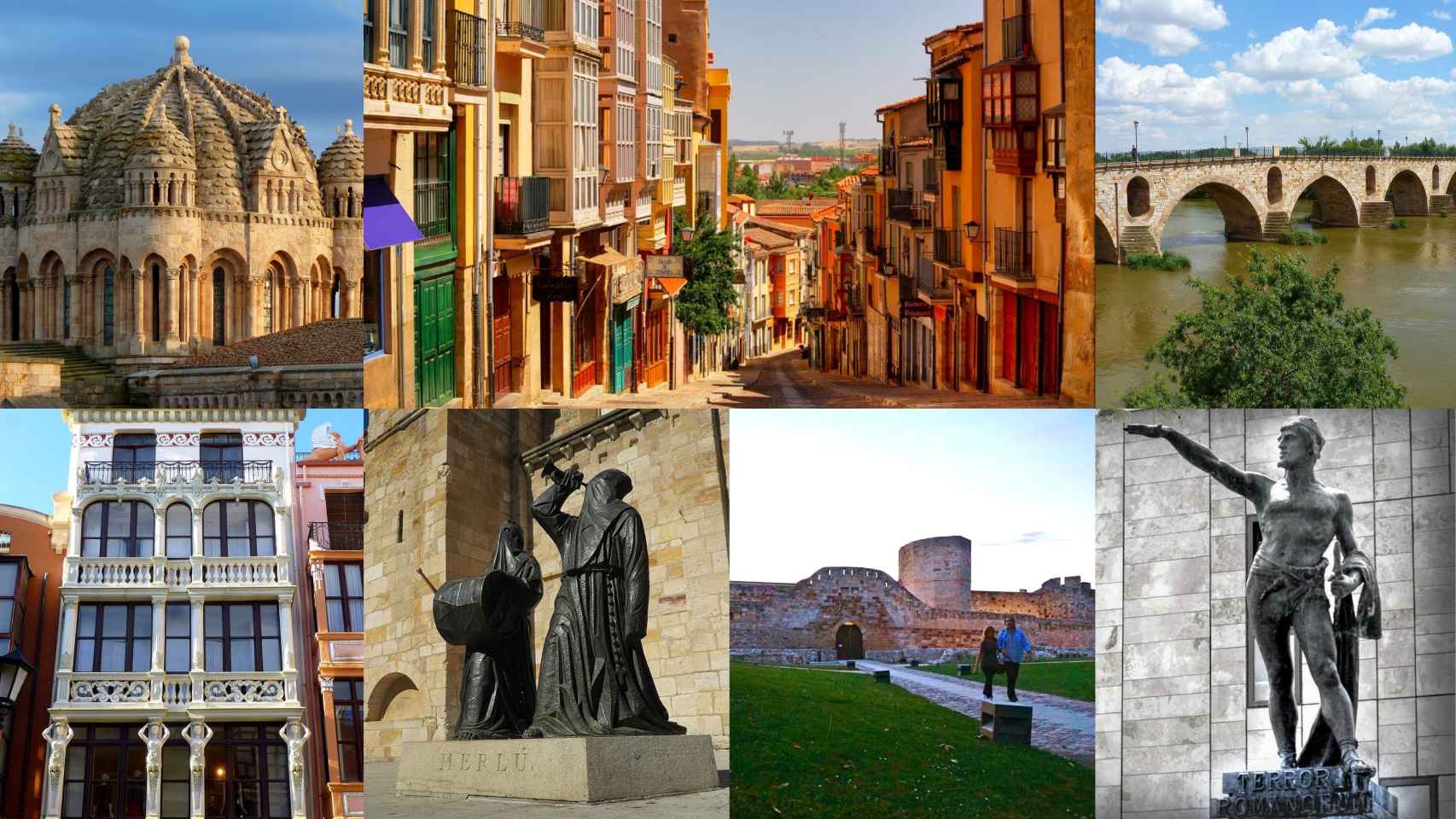 Collage de lugares de Zamora