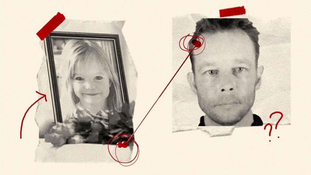 Montaje de Madeleine McCann y Christian Brueckner, el principal sospechoso.