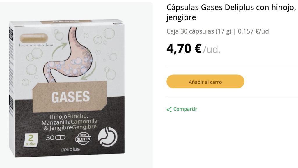 Cápsulas gases.