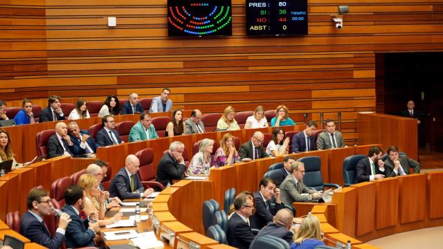 Imagen del pleno de las Cortes de Castilla y León del pasado curso