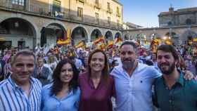 El presidente de VOX, Santiago Abascal, participa en un acto en Ávila en el marco de la precampaña electoral