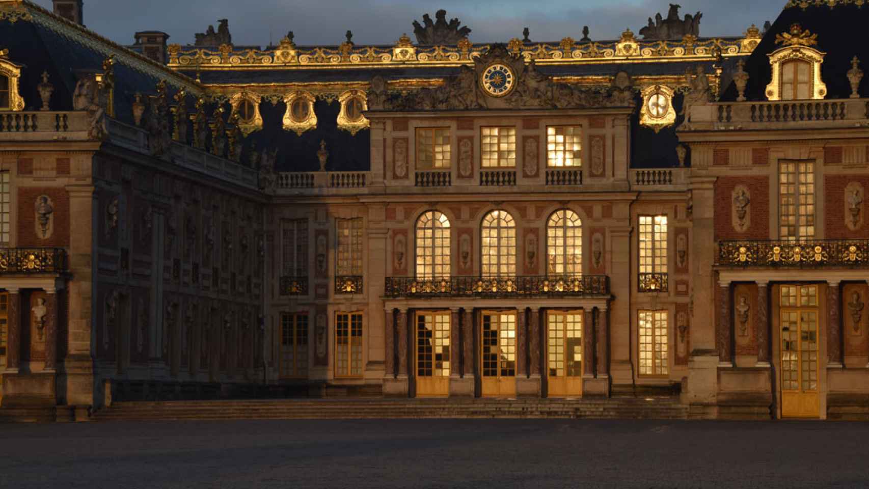 Fachada del Palacio de Versalles.