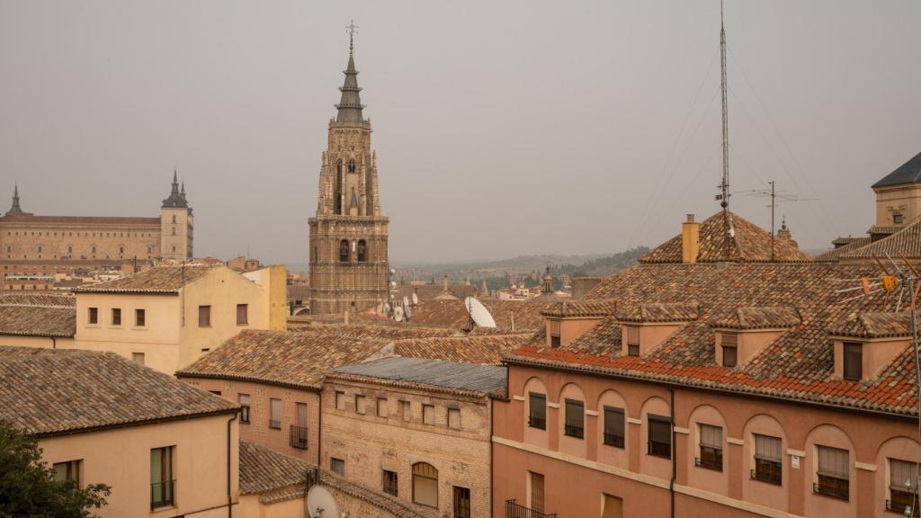 Aspecto del cielo de Toledo este miércoles.