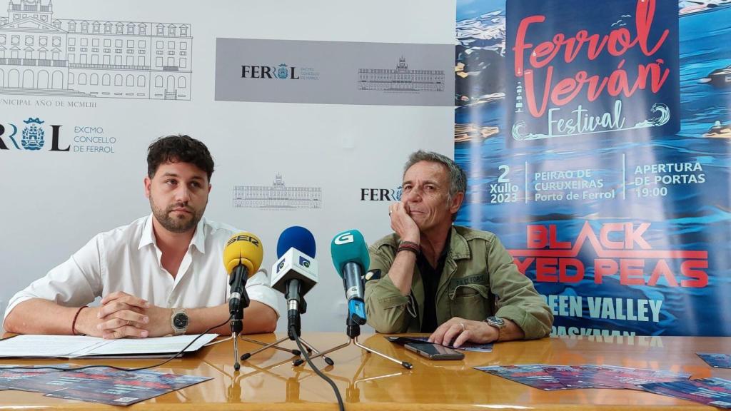 Arán López y Maximino López esta mañana en rueda de prensa