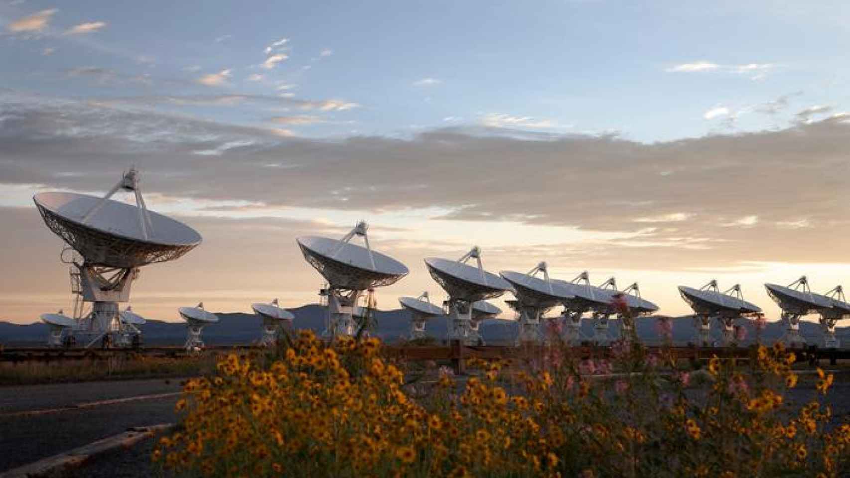 La red de antenas de Nuevo México que ha colaborado en el descubrimiento.