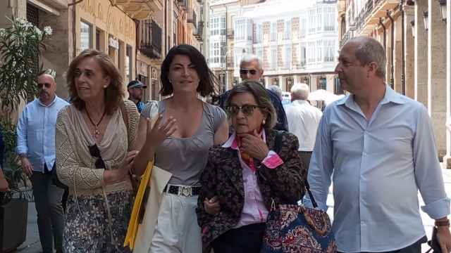 Macarena Olona durante una visita anterior a Palencia