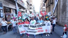 Los funcionarios de Justicia se manifiestan en Valladolid