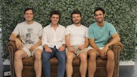 El equipo fundador de Capchase: Luis Basagoiti, Ignacio Moreno, Przemek Gotfryd y Miguel Fernández.