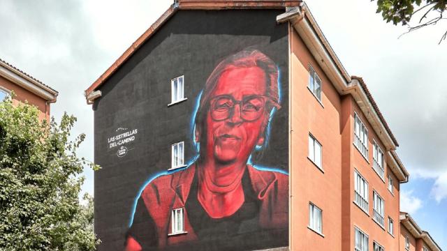 El mural de Ferrol, protagonizado por Teté Mareque.