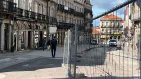 Imagen tomada este mismo jueves de la rúa Elduayen de Vigo.