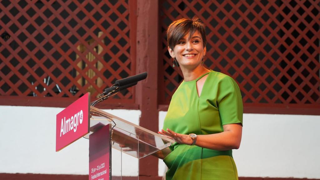 La ministra Isabel Rodríguez durante su intervención