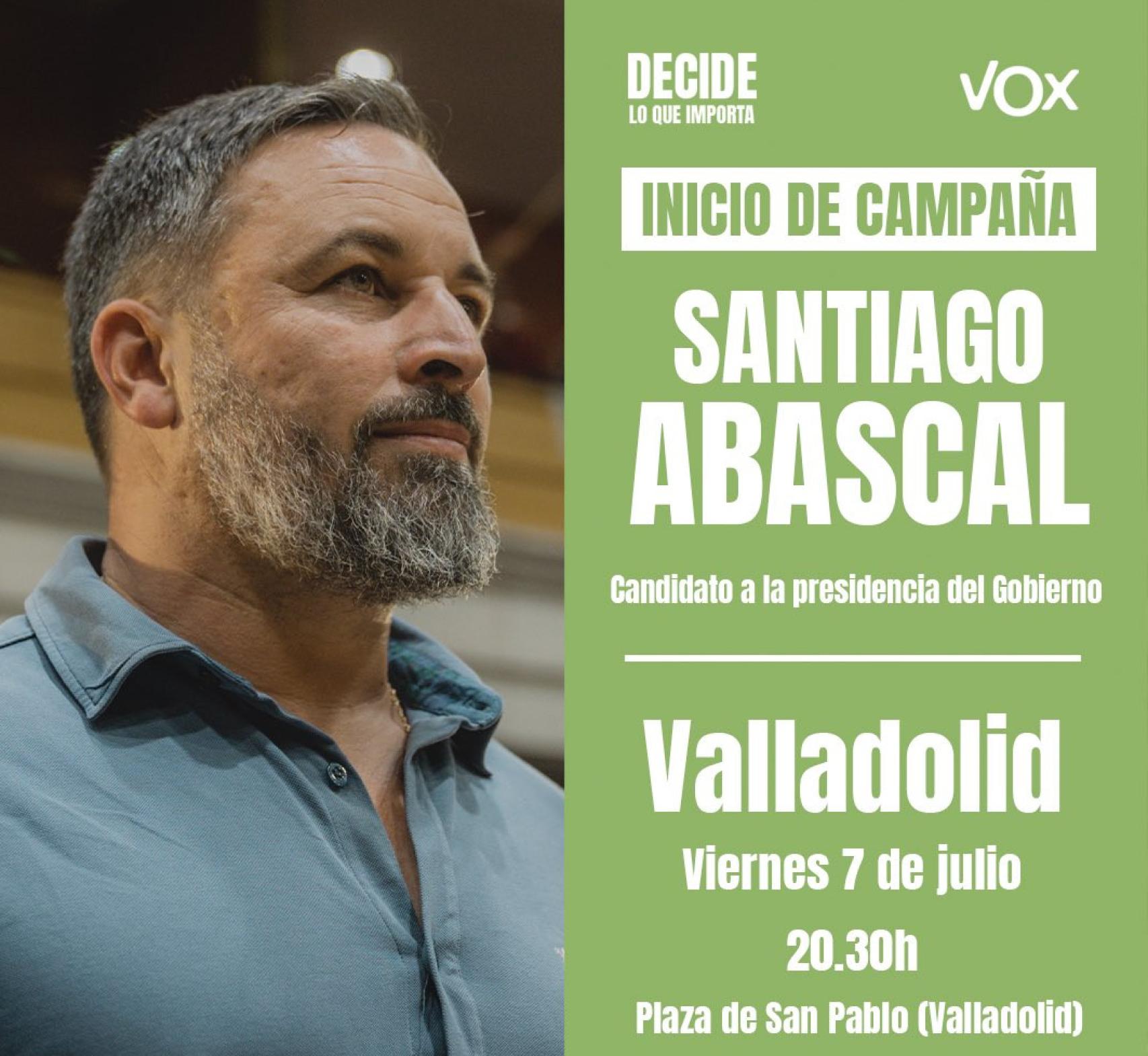 Abascal estará en Valladolid