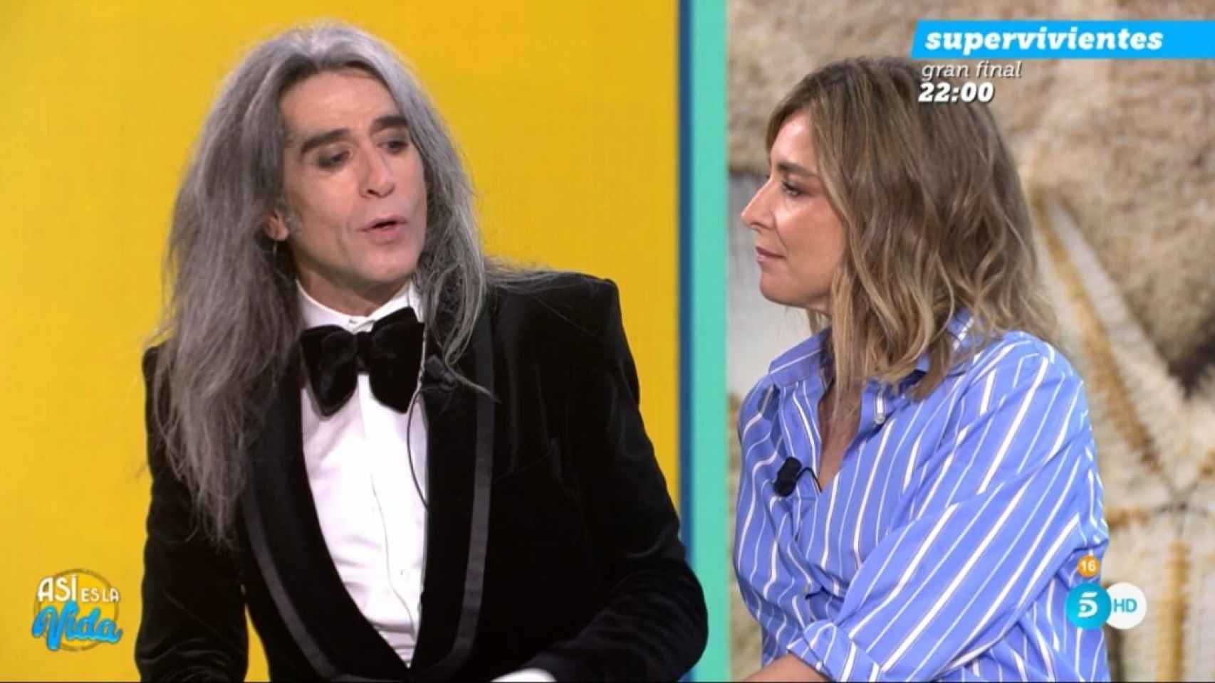 Mario Vaquerizo y Sandra Barneda en 'Así es la vida'.