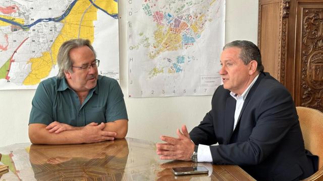 Francisco Guarido, alcalde de Zamora y Javier Faúndez, presidente de la Diputación