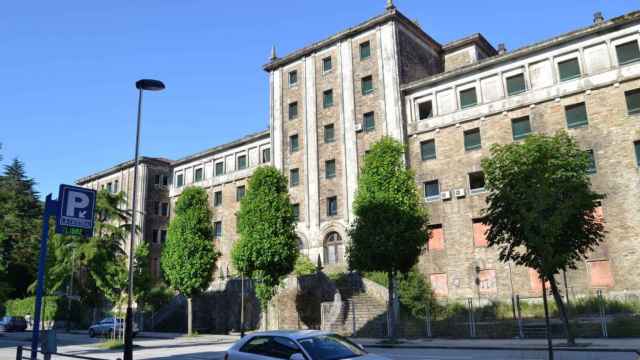 Estado actual del Hospital Xeral de Galicia en Galeras, en Santiago de Compostela.