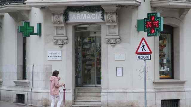Una farmacia, en Santander.