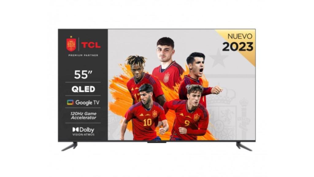 El televisor TCL que vende Carrefour.