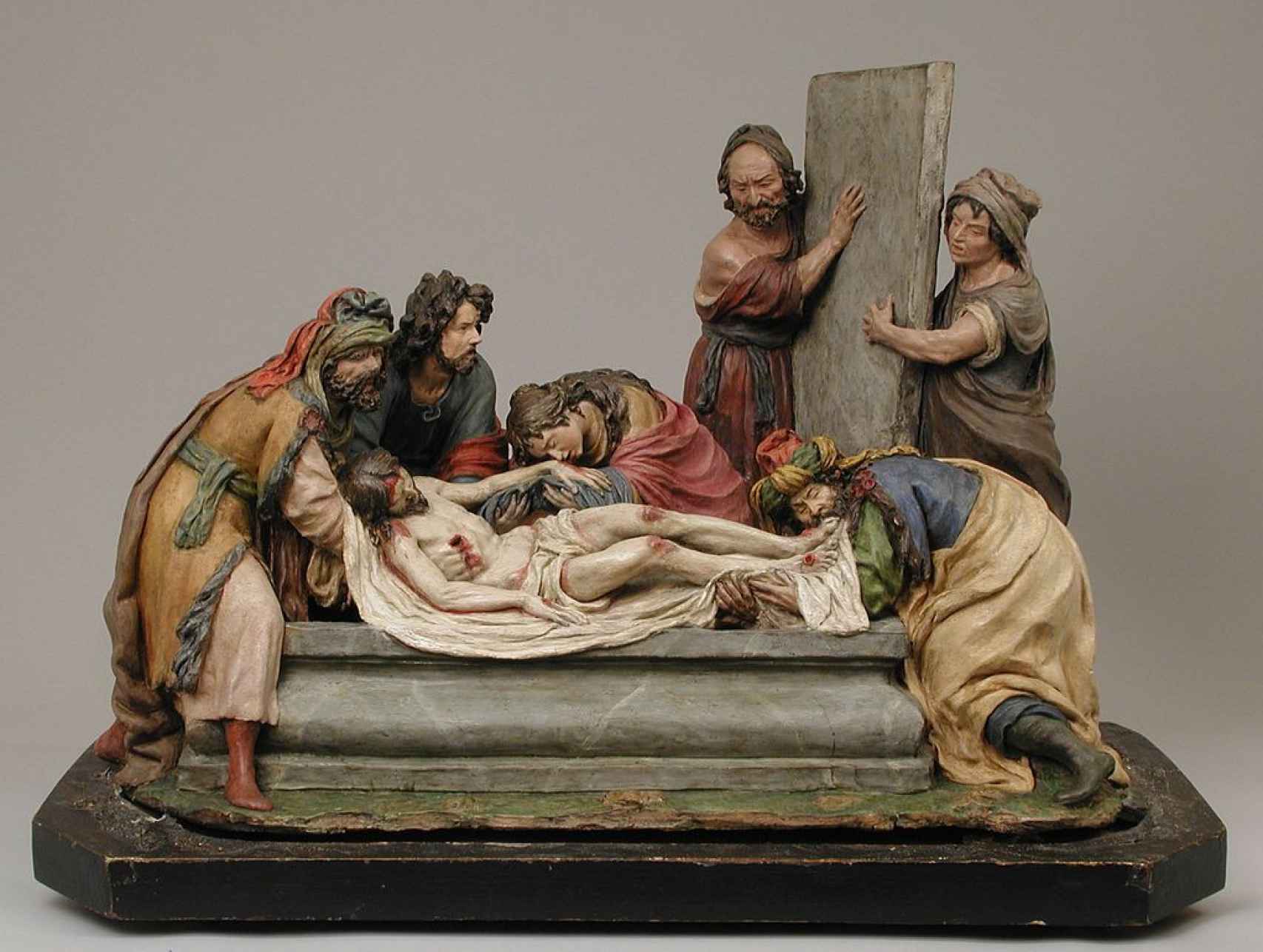 El entierro de Cristo (1701). Terracota policromada.
