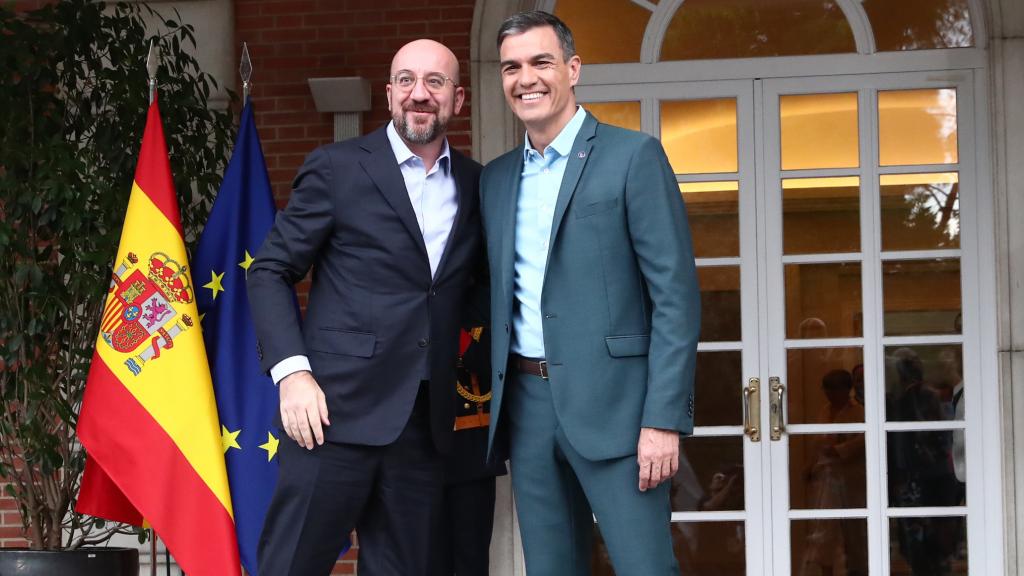 Charles Michel y Pedro Sánchez en La Moncloa