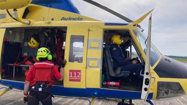 Helicóptero del 112 Cantabria