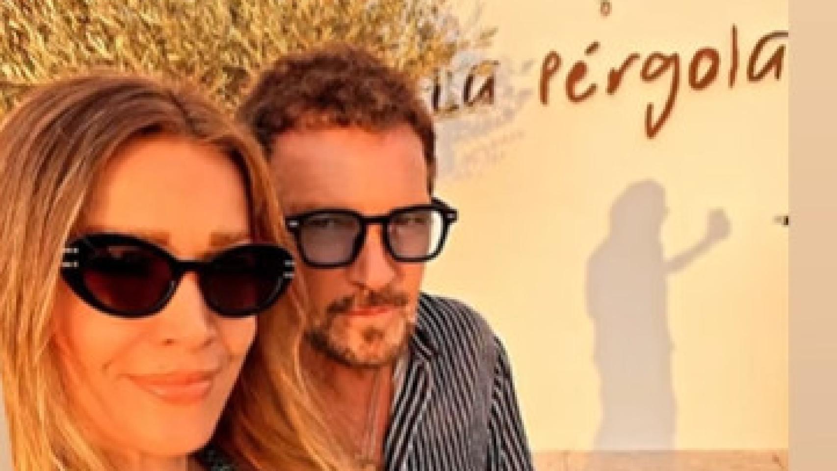 Nicole Kimpel y Antonio Banderas en La Pérgola del Mediterráneo