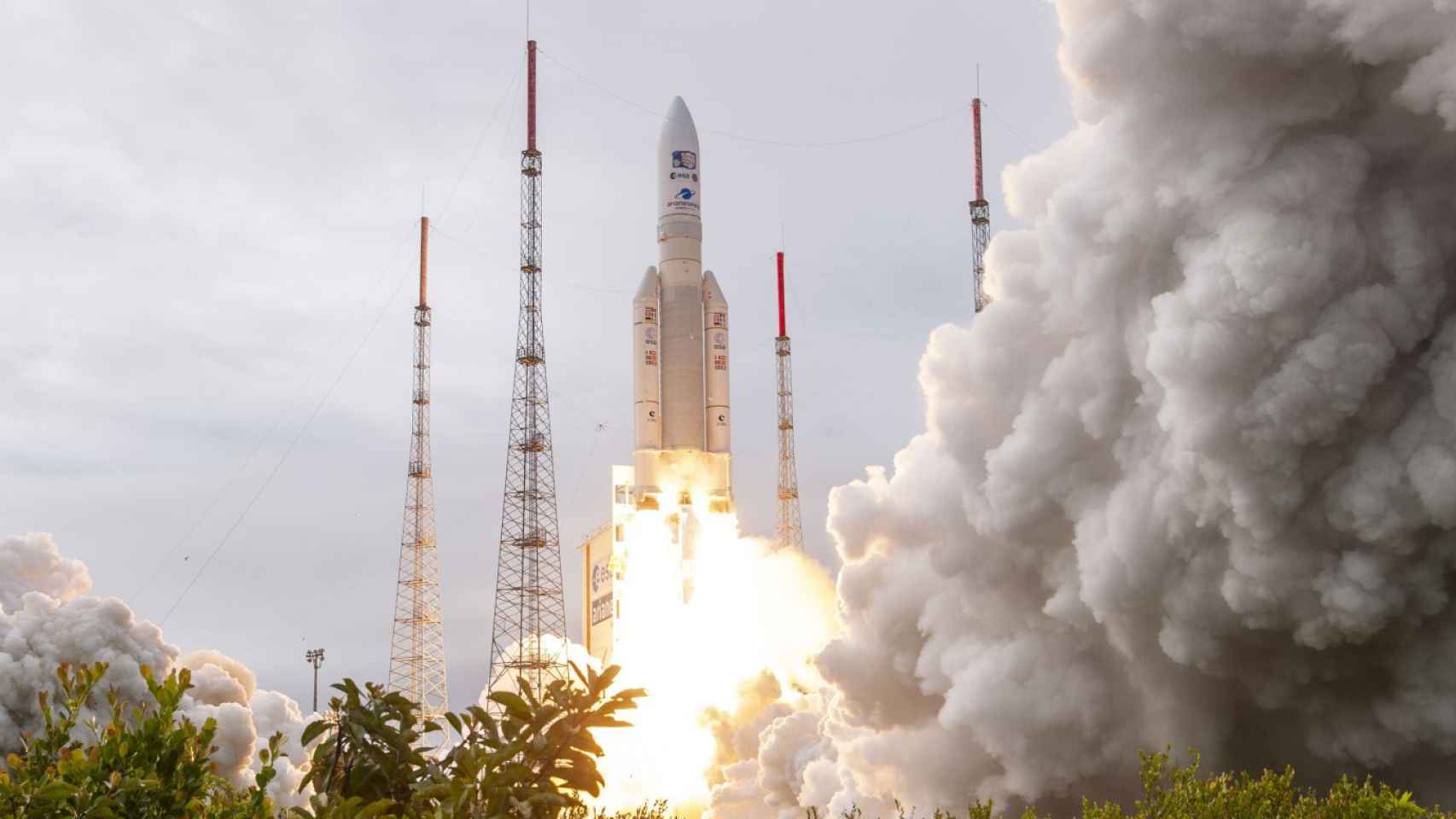 Lanzamiento de Ariane 5 con la sonda Juice a bordo