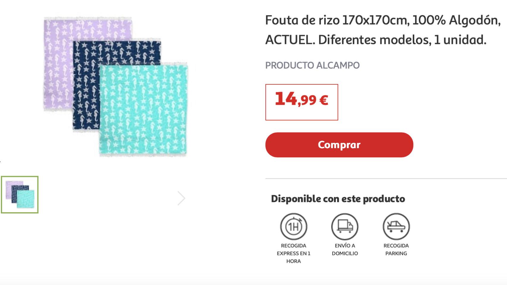 Fouta de rizo.