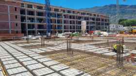 Estado de las obras de la fase 2 de la promoción Nerva de AEDAS Homes en Denia, Alicante.