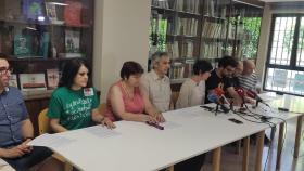 Rueda de prensa de varias asociaciones en contra de la derogación de la Ordenanza de Tráfico