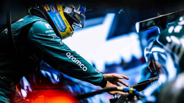 Fernando Alonso, con su Aston Martin en el Gran Premio de Austria de la F1 2023