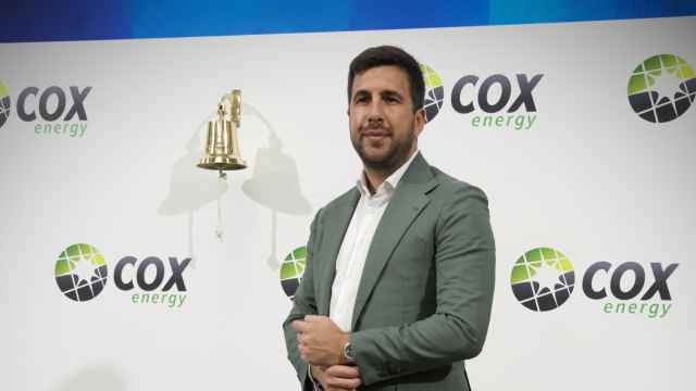 Enrique Riquelme, fundador y presidente de Cox Energy, durante la presentación de la compañía en el BME Growth.