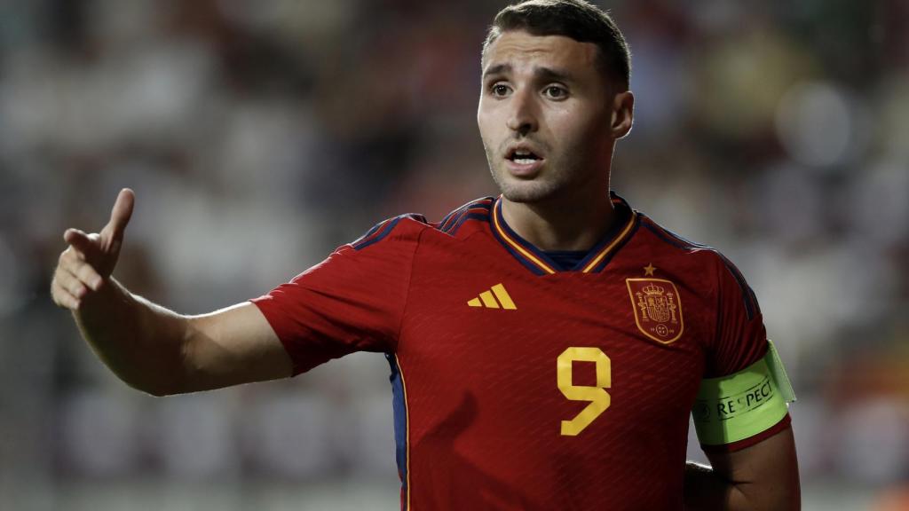 Abel Ruiz, con la Selección en el Europeo Sub21