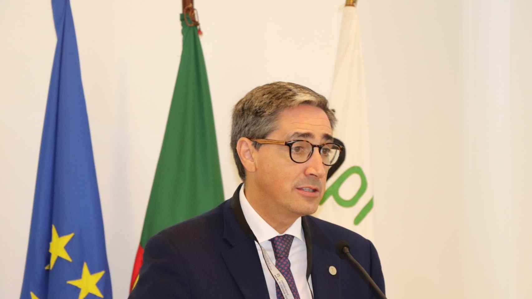 João Negrão, el candidato portugués en la sede la propiedad intelectual lusa.