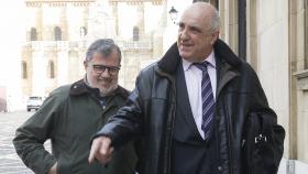 El empresario Victorino Alonso a su llegada a la Audiencia Provincial de León para acudir a la última sesión del juicio