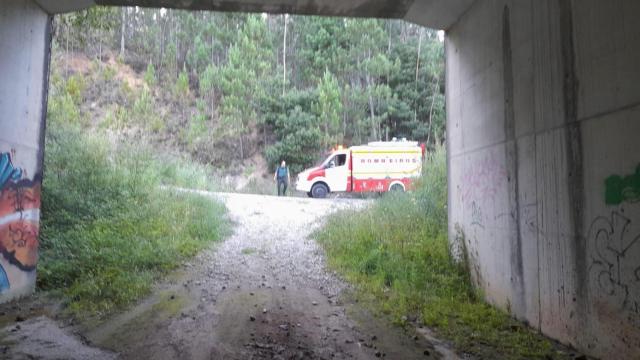 Rescate de un ciclista en A Pobra do Caramiñal