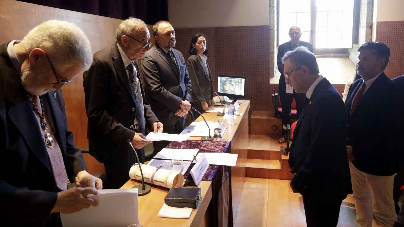 José Luis Mascareñas Cid, en la imagen a la derecha, en el acto de nombramiento.