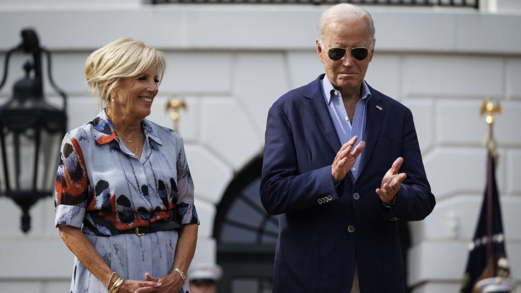 Joe y Jill Biden en las celebraciones del Día de la Independencia de Estados Unidos.