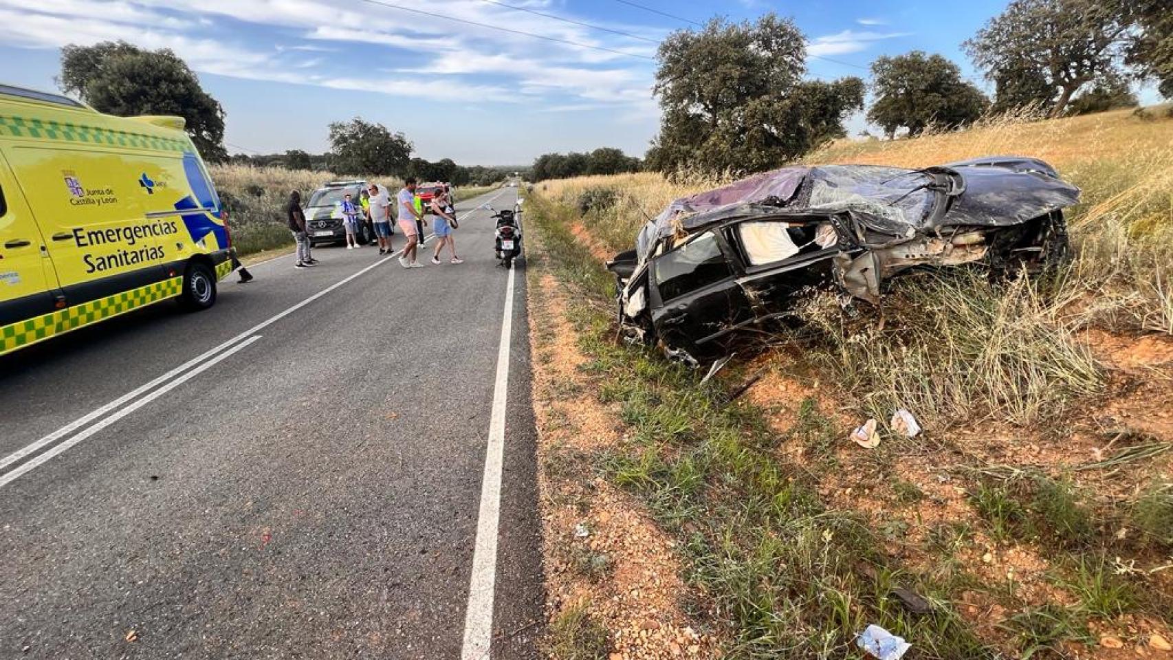 Accidente en Santa Cristina de la Polvorosa