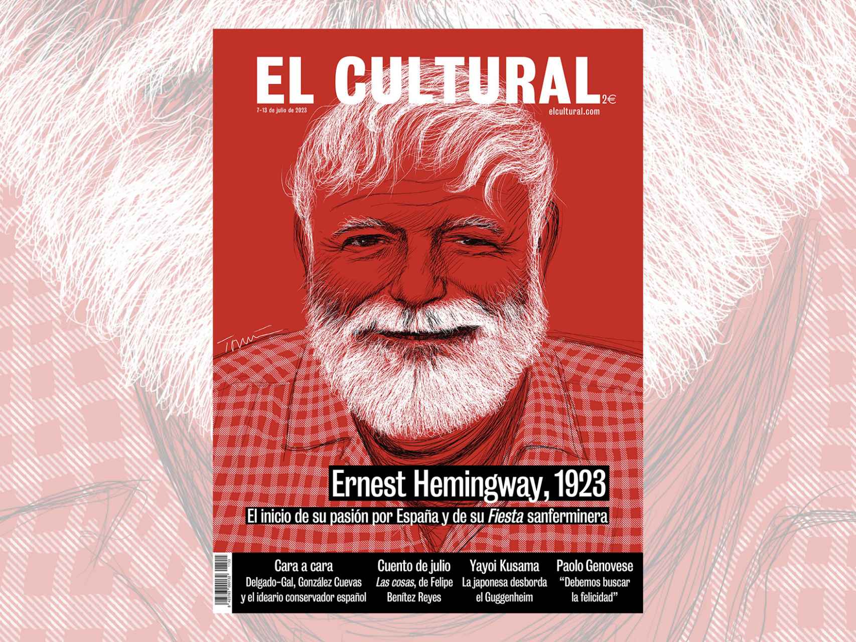 Portada de El Cultural del 7 de julio de 2023, ilustrada por Tomás Serrano.
