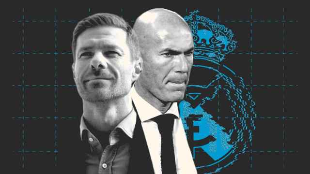 Xabi Alonso y Zinedine Zidane, en un fotomontaje